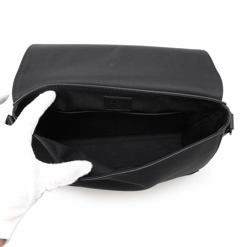 ルイヴィトン ショルダーバッグ テイクオフ・メッセンジャー カーフレザー M57080 ヴィトン ブラック 黒