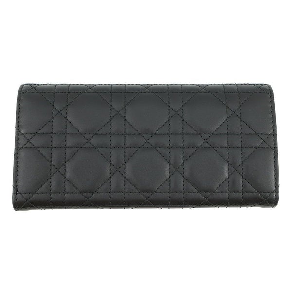 クリスチャン・ディオール 長財布 カナージュ My Dior Violet ラムスキン S6029ONMJ Christian Dior 黒