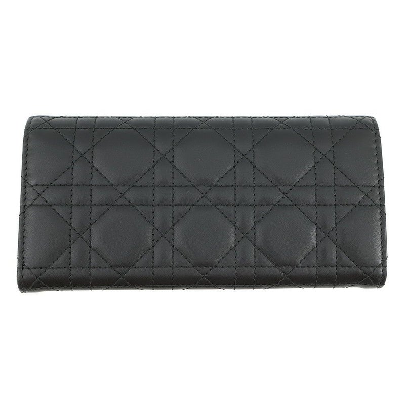 クリスチャン・ディオール 長財布 カナージュ My Dior Violet ラムスキン S6029ONMJ Christian Dior 黒