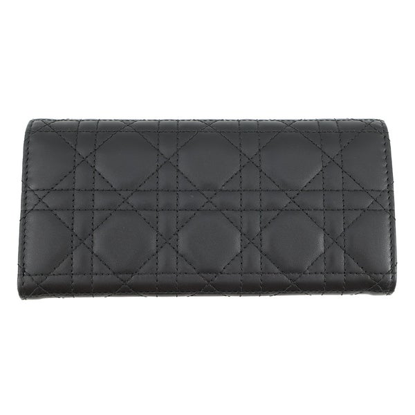 クリスチャン・ディオール 長財布 カナージュ My Dior Violet ラムスキン S6029ONMJ Christian Dior 黒