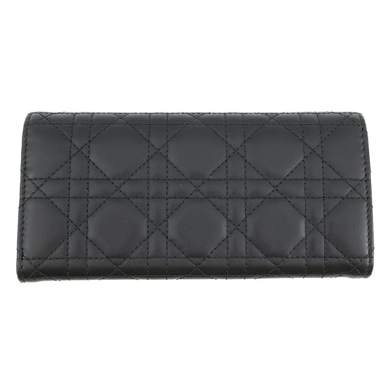 クリスチャン・ディオール 長財布 カナージュ My Dior Violet ラムスキン S6029ONMJ Christian Dior 黒