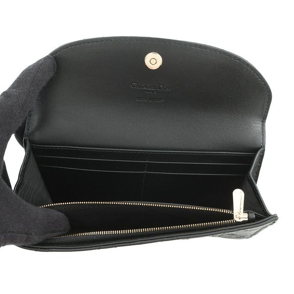 クリスチャン・ディオール 長財布 カナージュ My Dior Violet ラムスキン S6029ONMJ Christian Dior 黒