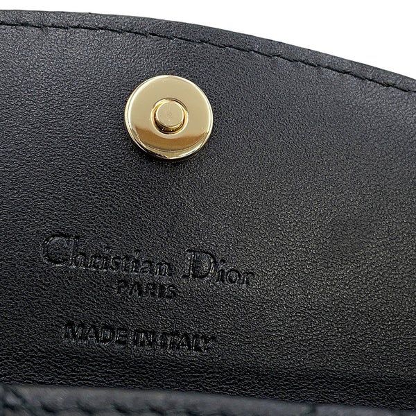 クリスチャン・ディオール 長財布 カナージュ My Dior Violet ラムスキン S6029ONMJ Christian Dior 黒