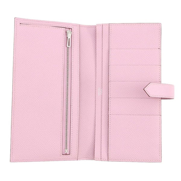 エルメス 長財布 ベアンスフレ モーヴシルベストル/シルバー金具 エプソン U刻印 HERMES 財布