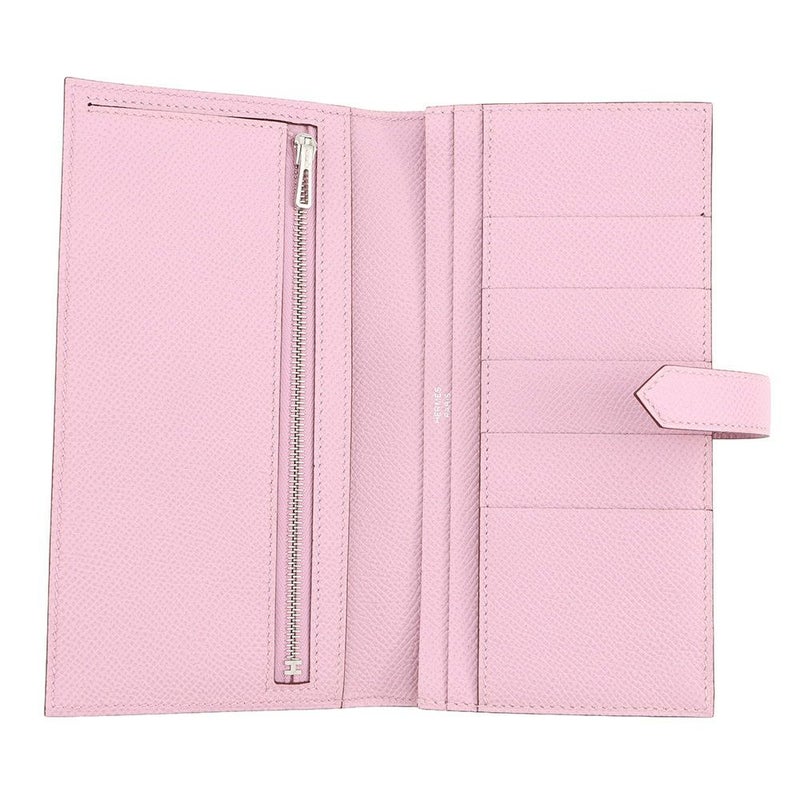 エルメス 長財布 ベアンスフレ モーヴシルベストル/シルバー金具 エプソン U刻印 HERMES 財布