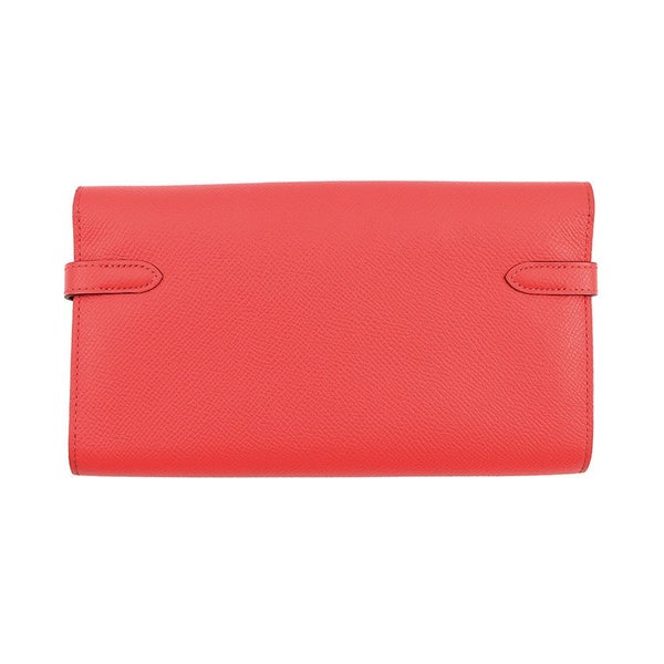 エルメス 長財布 ケリーウォレット ロング ローズジャイプール/ゴールド金具 エプソン X刻印