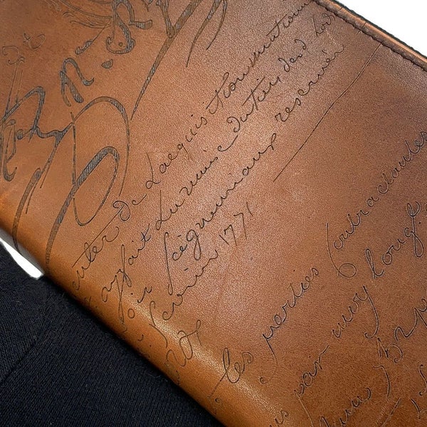 ベルルッティ 長財布 カリグラフィ ラウンドファスナー レザー Berluti メンズ