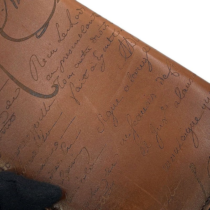 ベルルッティ 長財布 カリグラフィ ラウンドファスナー レザー Berluti メンズ