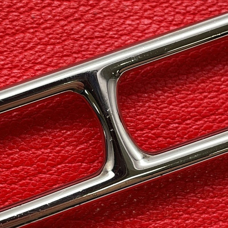 エルメス 財布 ロウリス ルリ スリム ルージュクー/シルバー金具 シェブルミゾル Z刻印 HERMES 財布