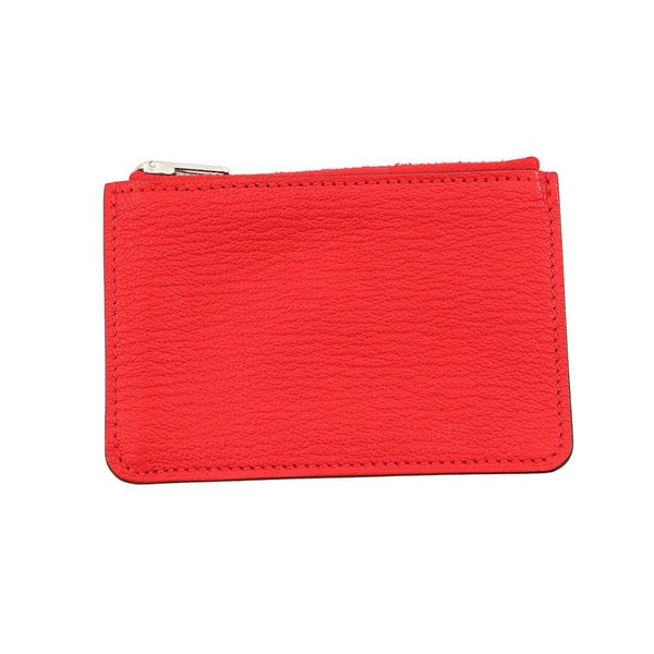 エルメス 財布 ロウリス ルリ スリム ルージュクー/シルバー金具 シェブルミゾル Z刻印 HERMES 財布