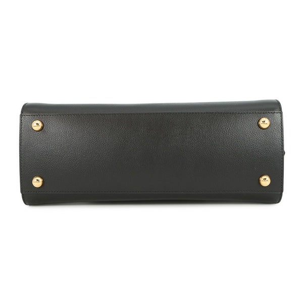 バーバリー ハンドバッグ サイドチェック バンウェル スモール レザー キャンバス 8084023 BURBERRY 2way 黒