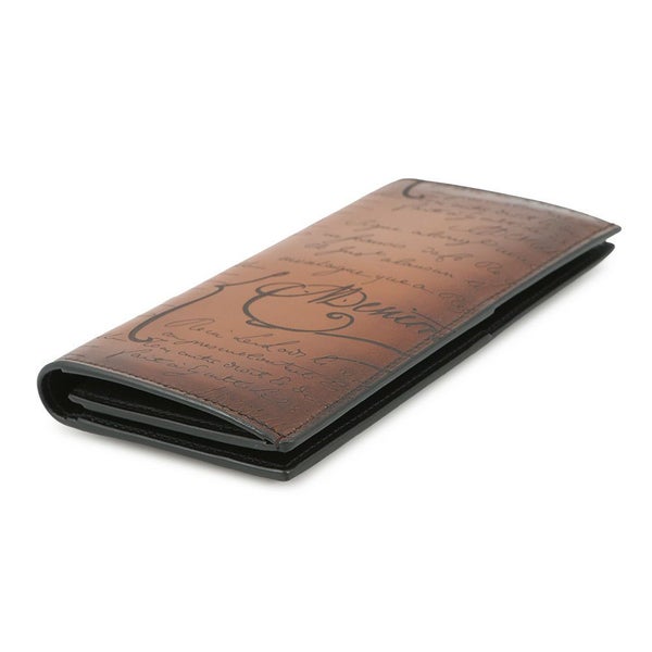ベルルッティ 長財布 カリグラフィ エスパス フラップ ロングウォレット レザー Berluti メンズ