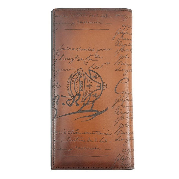 ベルルッティ 長財布 カリグラフィ エスパス フラップ ロングウォレット レザー Berluti メンズ