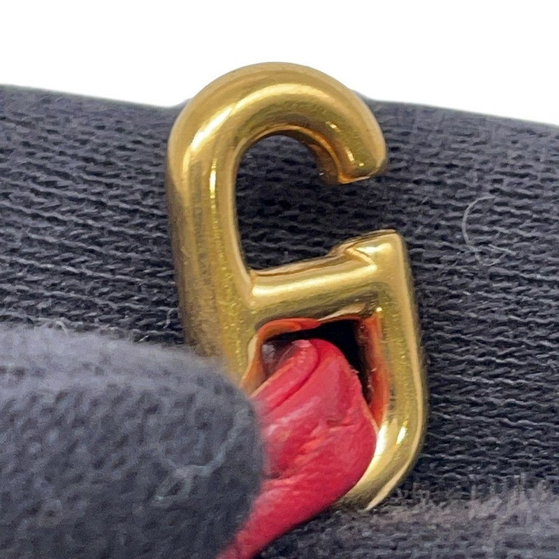 エルメス ポーチ ヴェスパ レッド/ゴールド金具 レザー □C刻印 HERMES 小物入れ