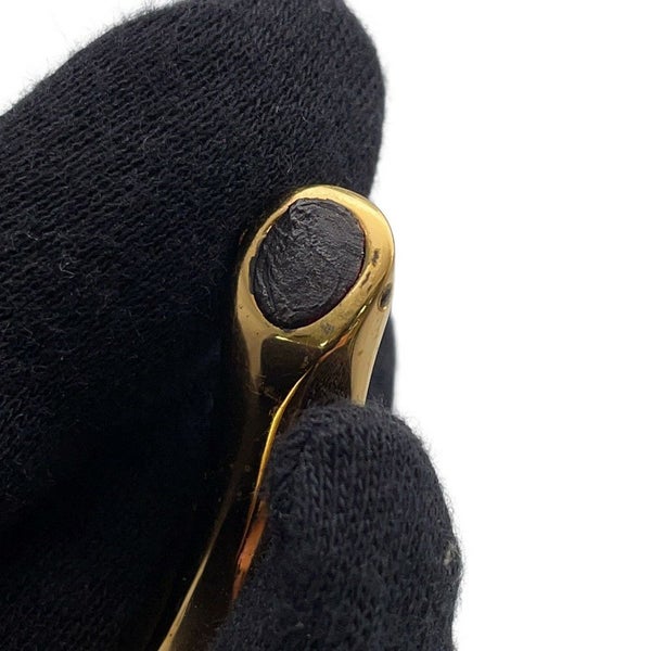 エルメス ブレスレット レッド/ゴールド金具 リザード/メタル HERMES アクセサリー