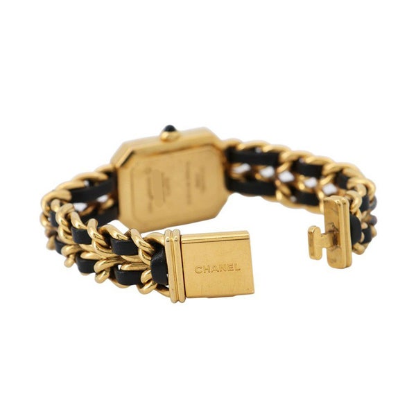 シャネル プルミエール M H0001 CHANEL 腕時計 レディース 黒文字盤 クォーツ