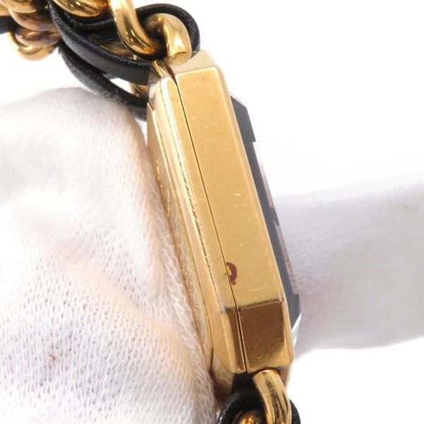 シャネル プルミエール M H0001 CHANEL 腕時計 レディース 黒文字盤 クォーツ