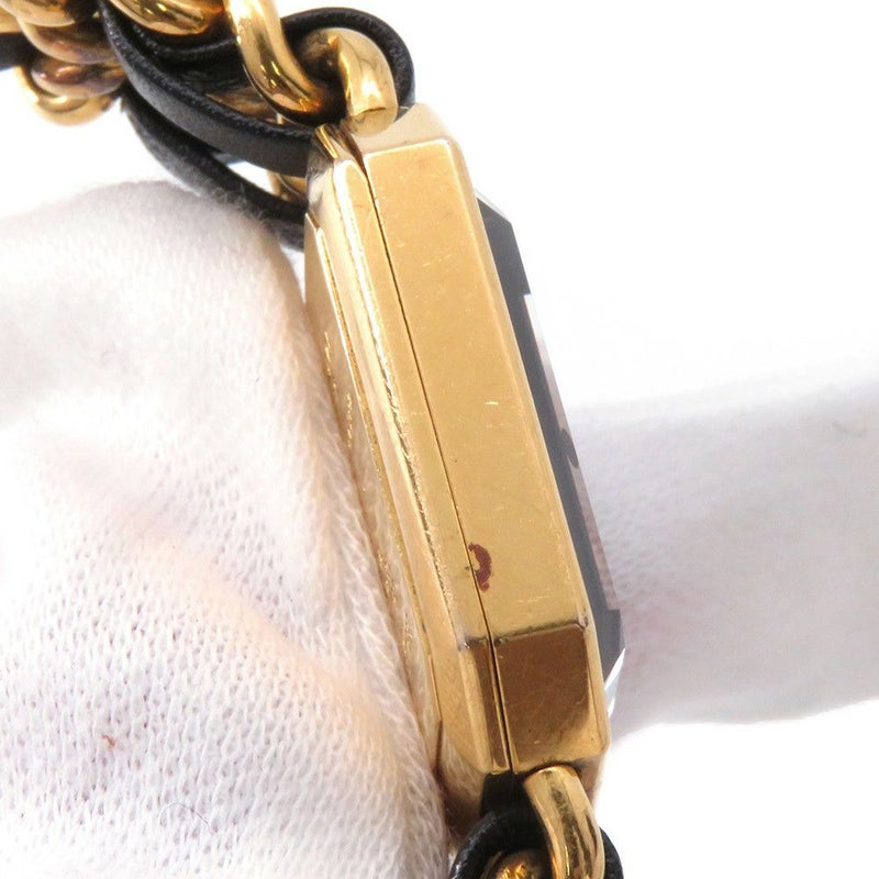 シャネル プルミエール M H0001 CHANEL 腕時計 レディース 黒文字盤 クォーツ