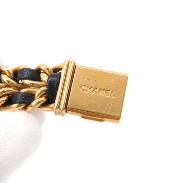 シャネル プルミエール M H0001 CHANEL 腕時計 レディース 黒文字盤 クォーツ