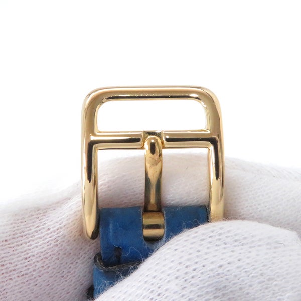 エルメス ケリーウォッチ ブルー/ゴールド金具 エプソン ◯Y刻印 KE1.210 HERMES 腕時計 クォーツ ウォッチ 白文字盤