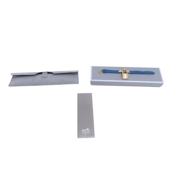 エルメス ケリーウォッチ ブルー/ゴールド金具 エプソン ◯Y刻印 KE1.210 HERMES 腕時計 クォーツ ウォッチ 白文字盤