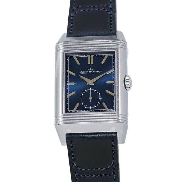 ジャガールクルト レベルソ・トリビュート デュオ・スモールセコンド Q3988481 ブルー/シルバー文字盤