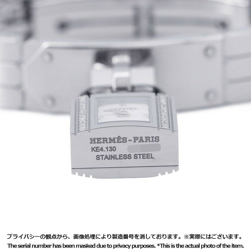 エルメス ケリーウォッチ KE4.130 HERMES 腕時計 ウォッチ クォーツ ダイヤベゼル ホワイト文字盤