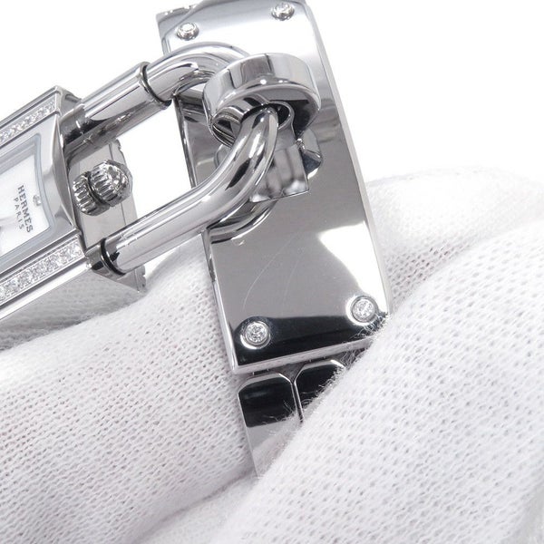 エルメス ケリーウォッチ KE4.130 HERMES 腕時計 ウォッチ クォーツ ダイヤベゼル ホワイト文字盤