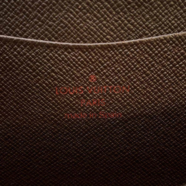 ルイヴィトン 長財布 ダミエ・エベヌ ポルトモネ・ジップ N61728 LOUIS VUITTON ヴィトン 財布