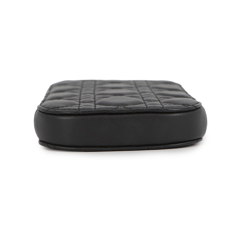 クリスチャン・ディオール スマホケース カナージュ レディディオール Call'in Dior フォンホルダー S0872ONMJ 黒 2way