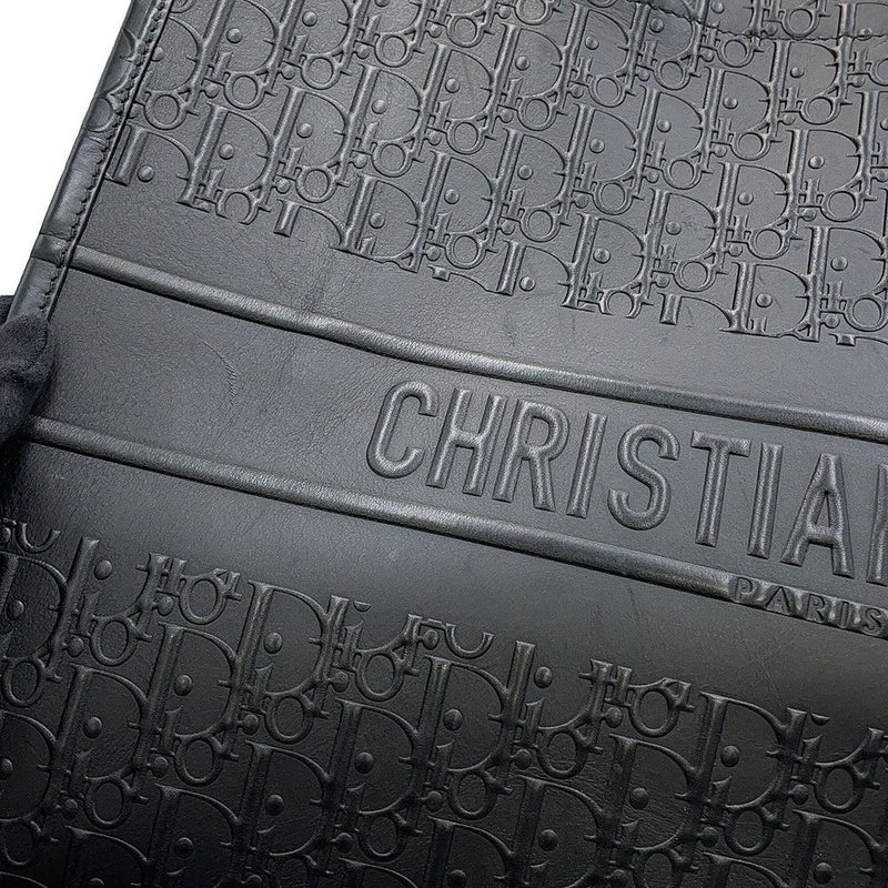 ディオール トートバッグ ブックトート オブリーク ラージ カーフレザー M1286ZWSO トロッター 黒