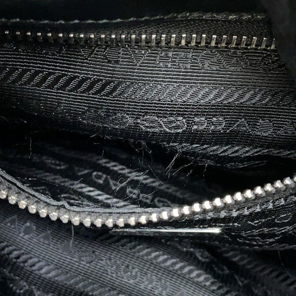 プラダ ハンドバッグ Re-Nylon Re-Edition 2002 ムーン ナイロン レザー 1BA381 PRADA 2way 黒