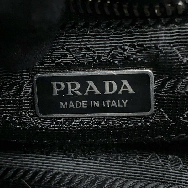 プラダ ハンドバッグ Re-Nylon Re-Edition 2002 ムーン ナイロン レザー 1BA381 PRADA 2way 黒