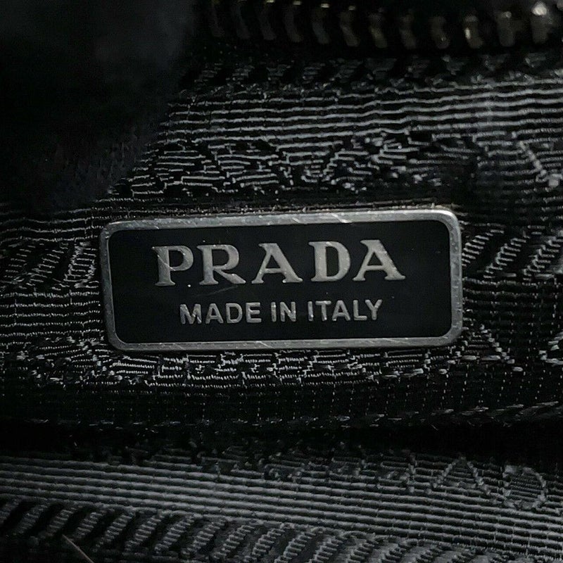 プラダ ハンドバッグ Re-Nylon Re-Edition 2002 ムーン ナイロン レザー 1BA381 PRADA 2way 黒