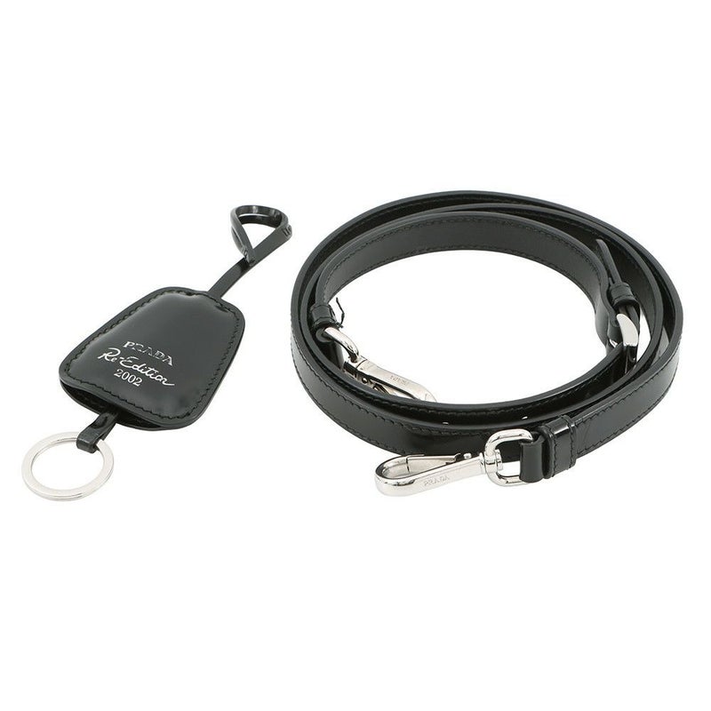 プラダ ハンドバッグ Re-Nylon Re-Edition 2002 ムーン ナイロン レザー 1BA381 PRADA 2way 黒