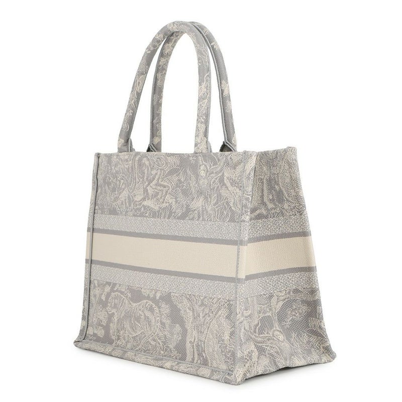 クリスチャン・ディオール トートバッグ ブックトート トワルドゥジュイ リバース エンブロイダリー ミディアム M1296ZRGO