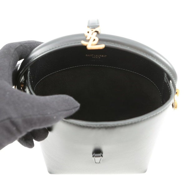 サンローランパリ ハンドバッグ LE 37 ミニ バケットバッグ レザー 765870 SAINT LAURENT PARIS 黒 2way