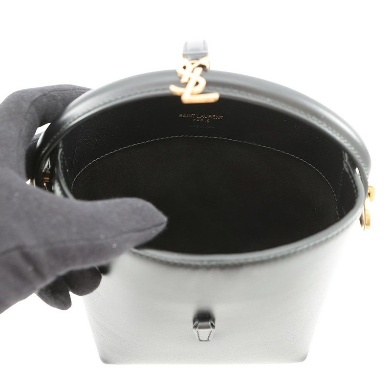 サンローランパリ ハンドバッグ LE 37 ミニ バケットバッグ レザー 765870 SAINT LAURENT PARIS 黒 2way