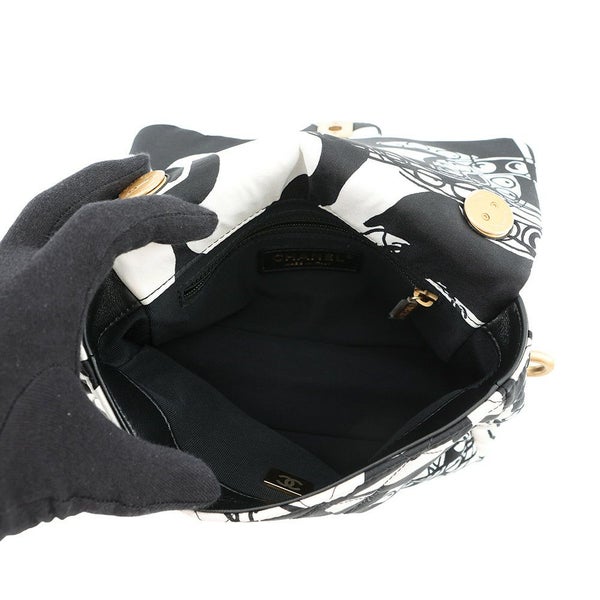 シャネル チェーンショルダーバッグ マトラッセ ココマーク ディアココ ミニ ナイロン AS3004 CAHNEL 黒 白 2way