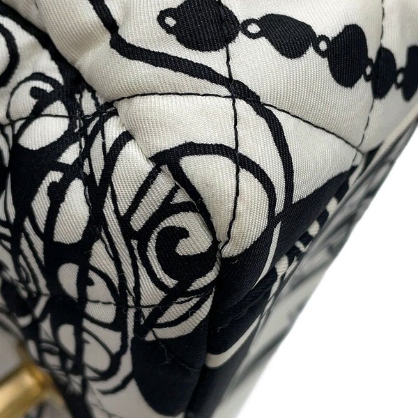 シャネル チェーンショルダーバッグ マトラッセ ココマーク ディアココ ミニ ナイロン AS3004 CAHNEL 黒 白 2way