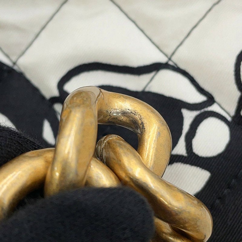 シャネル チェーンショルダーバッグ マトラッセ ココマーク ディアココ ミニ ナイロン AS3004 CAHNEL 黒 白 2way