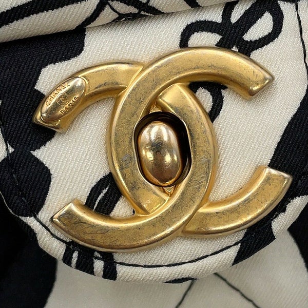 シャネル チェーンショルダーバッグ マトラッセ ココマーク ディアココ ミニ ナイロン AS3004 CAHNEL 黒 白 2way