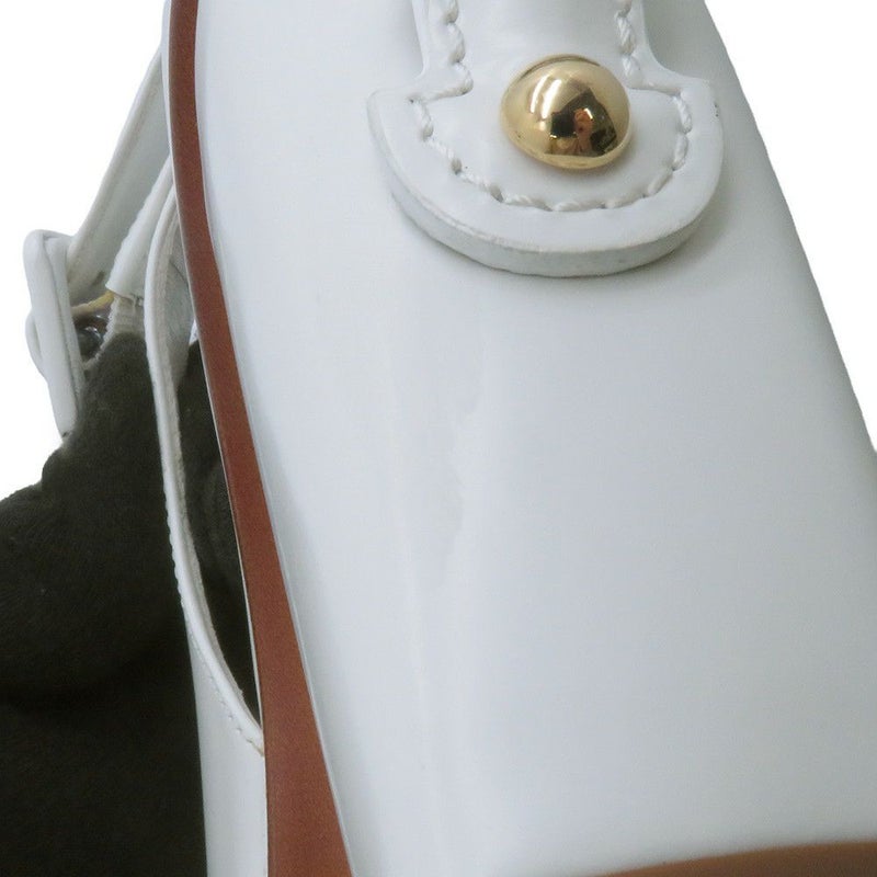 ルイヴィトン サンダル レザー トリニティライン ヒールサンダル レディースサイズ36 LOUIS VUITTON 靴 白 ホワイト