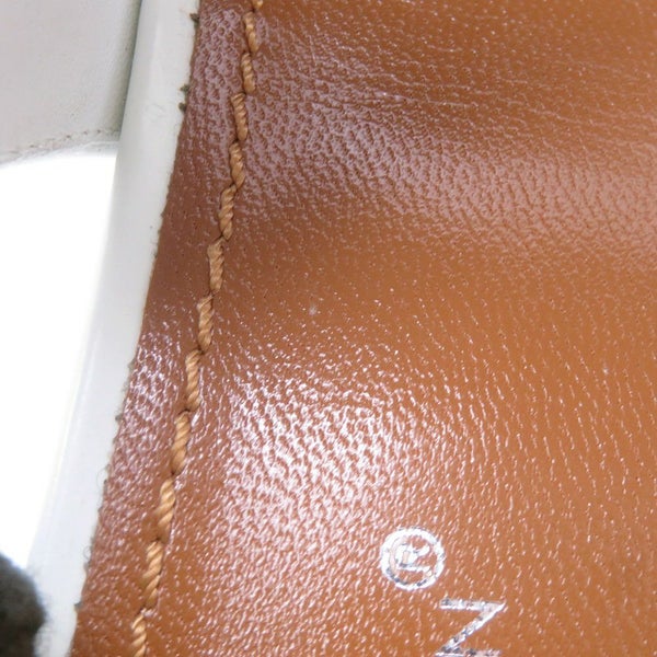 ルイヴィトン サンダル レザー トリニティライン ヒールサンダル レディースサイズ36 LOUIS VUITTON 靴 白 ホワイト