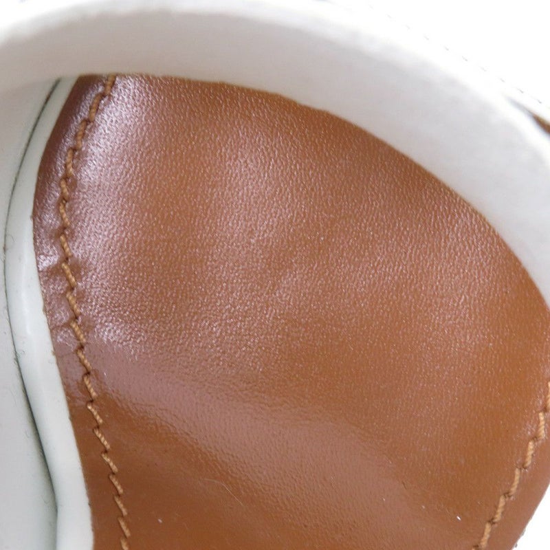 ルイヴィトン サンダル レザー トリニティライン ヒールサンダル レディースサイズ36 LOUIS VUITTON 靴 白 ホワイト