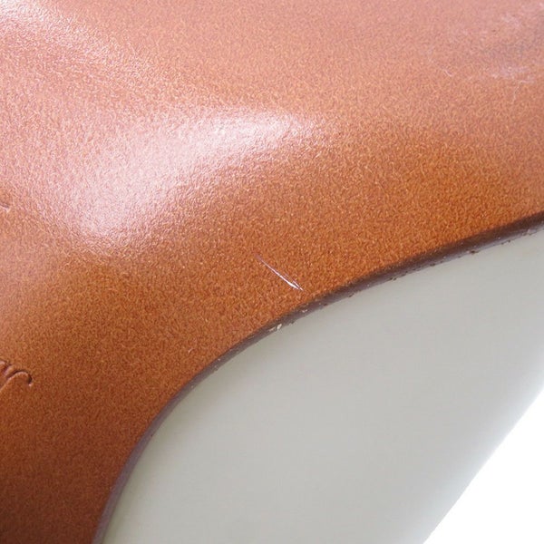 ルイヴィトン サンダル レザー トリニティライン ヒールサンダル レディースサイズ36 LOUIS VUITTON 靴 白 ホワイト