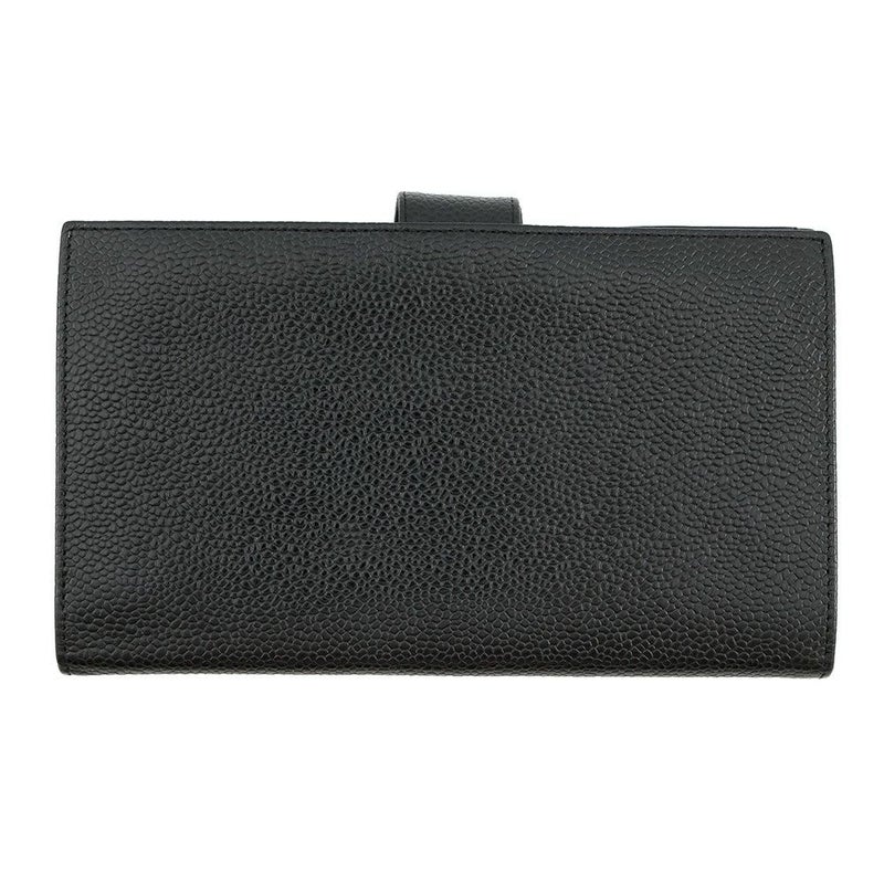 シャネル 長財布 ココマーク がま口 ロングウォレット キャビアスキン CHANEL 黒