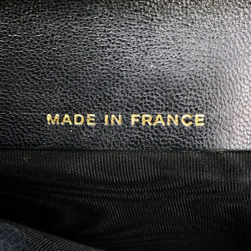 シャネル 長財布 ココマーク がま口 ロングウォレット キャビアスキン CHANEL 黒