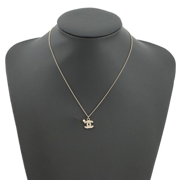 シャネル ネックレス ココマーク フェイクパール ラインストーン 10A CHANEL アクセサリー