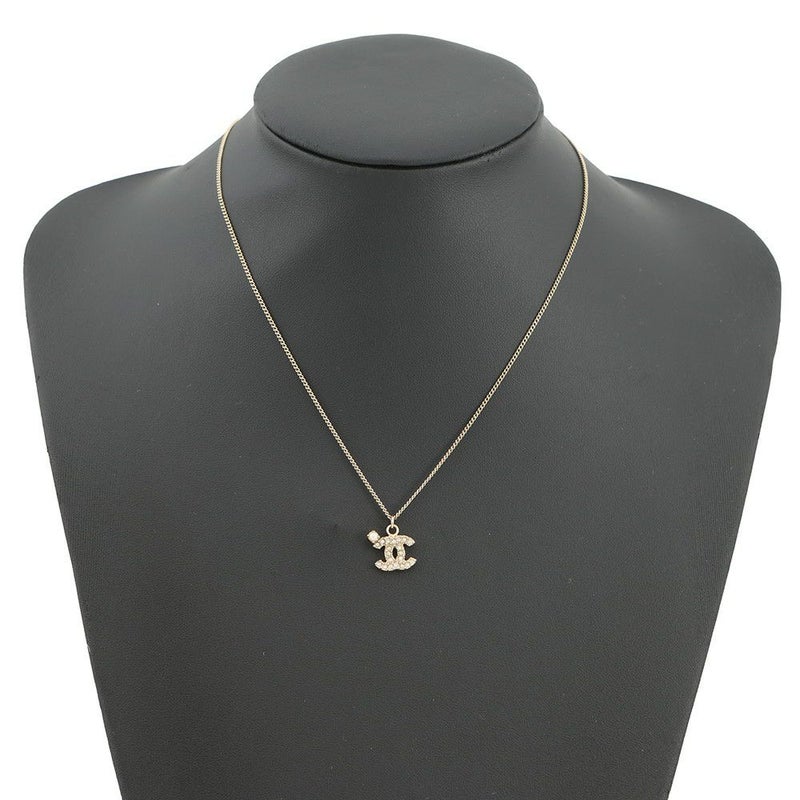 シャネル ネックレス ココマーク フェイクパール ラインストーン 10A CHANEL アクセサリー